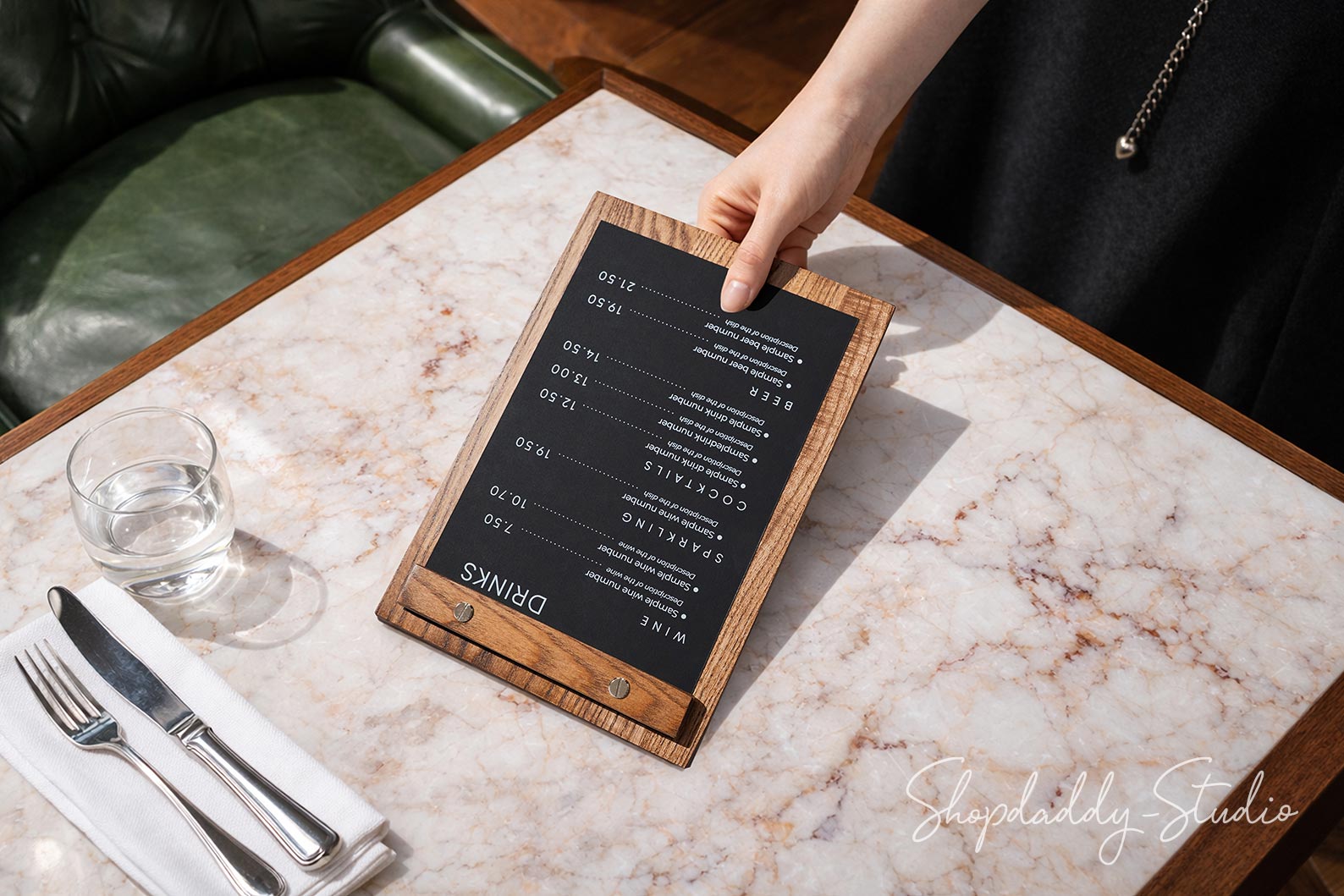 Walnut Wooden Menu Board – Shopdaddy-Studio
