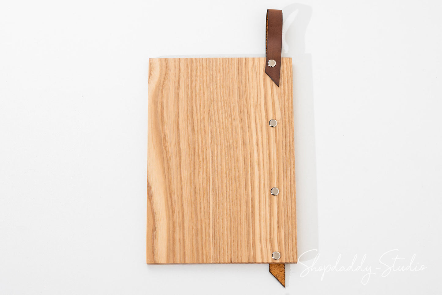 Custom Wood Menu Board With Leather Strap-Loop for bar