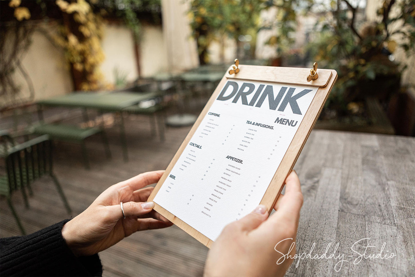 Custom_wood_menu_holder_for_restaurant