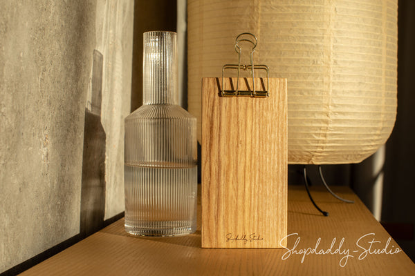 Customizable Wooden Check Holder