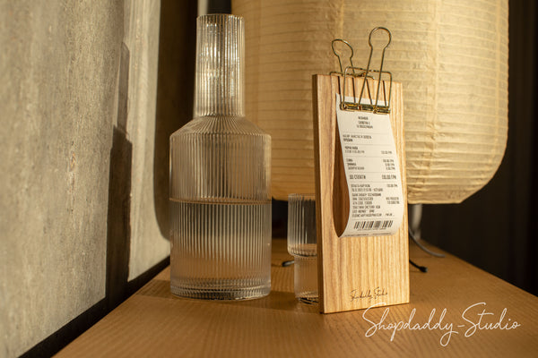 Customizable Wooden Check Presenter