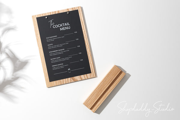 Display Table Stand Wooden Angled Table Stand with Magnets