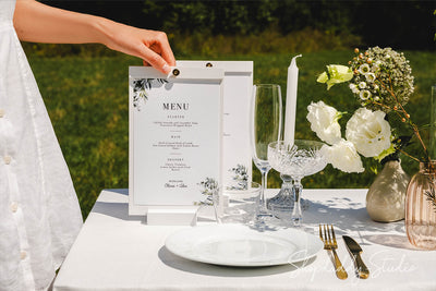 Elegant Wood Table Top Stand For Wedding Buffet