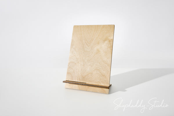 Lacquer Plywood Angled Table Tent in Natural Birch