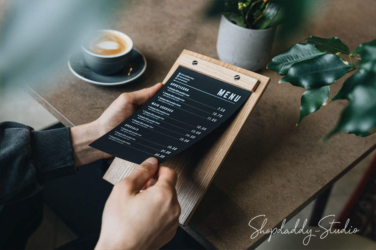 Lacquer Wooden Menu Board for restaurant