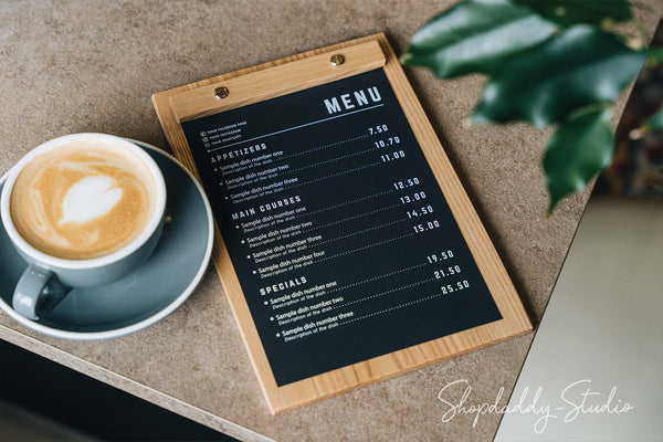 Lacquer Wooden Menu Holder for restaurant