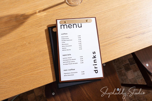 Leather Menu Covers