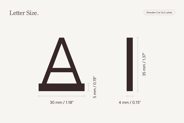 Additional Set of Letters for Plywood Letter Board