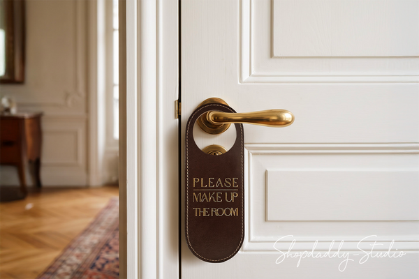 Luxury Dark Brown Do Not Disturb Door Sign