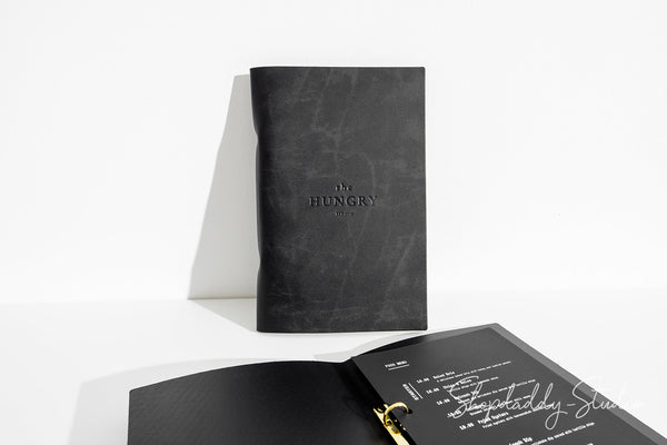 Durable and stylish leather menu holders with logo for wholesale clients
