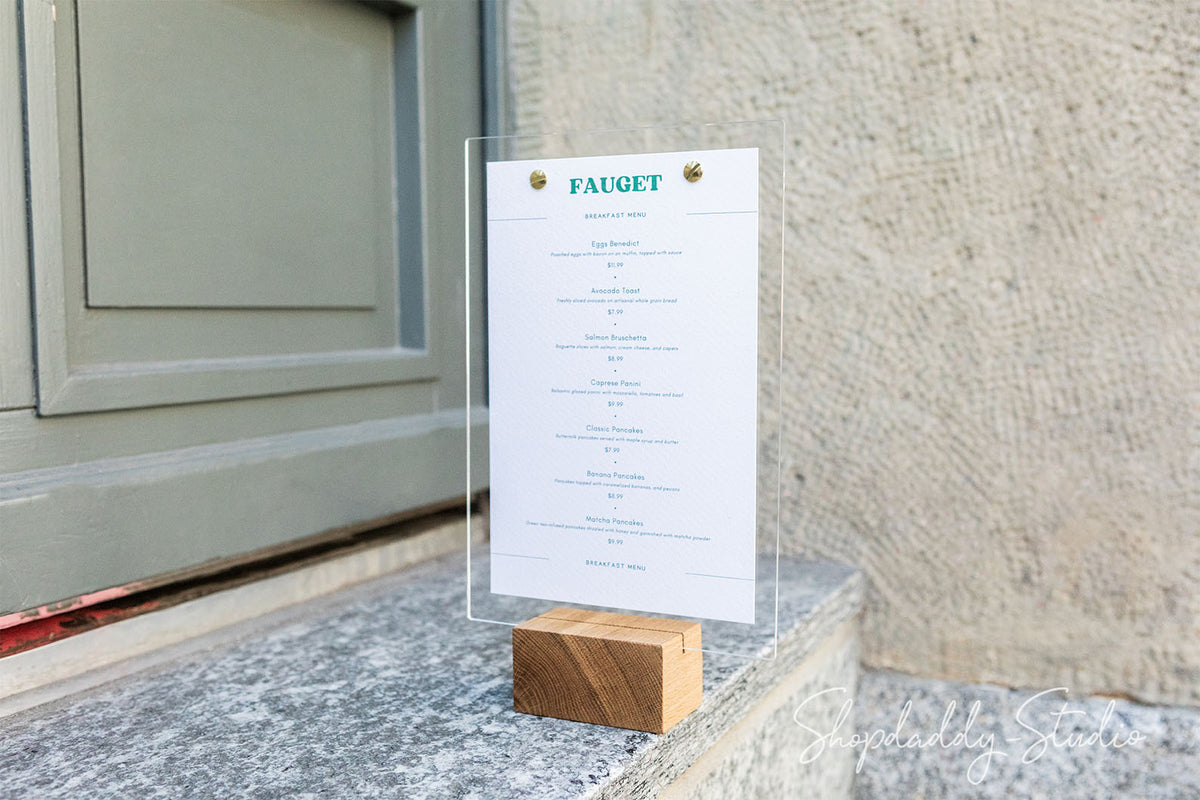 Minimalist Acrylic Table Top Display 