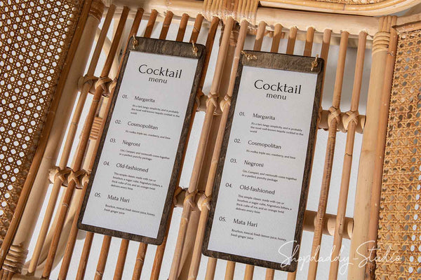 Minimalist Restaurant Menu Board