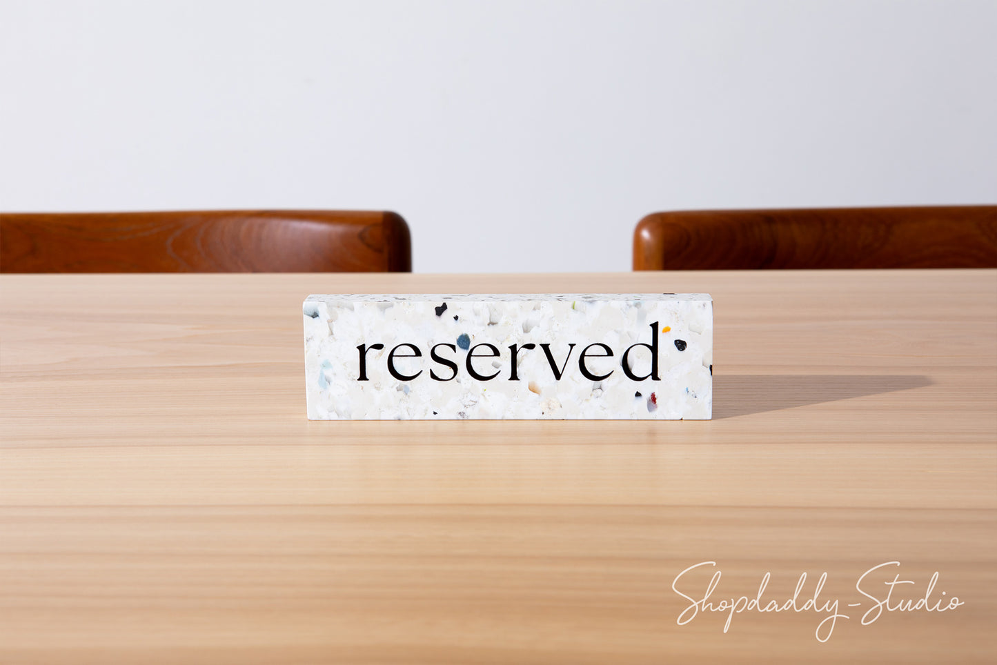 Minimalist Restaurant Reserved Sign