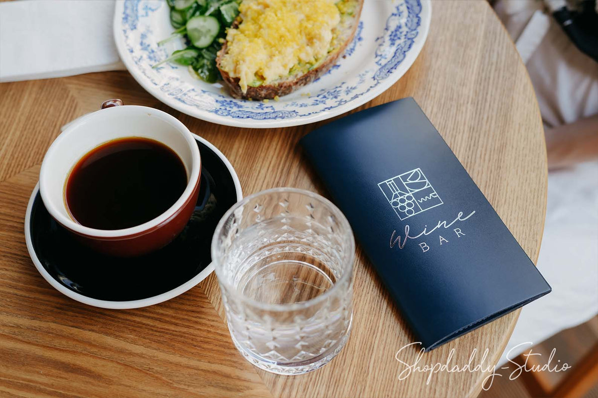 Modern Italian Leather Bill Holder for cafe