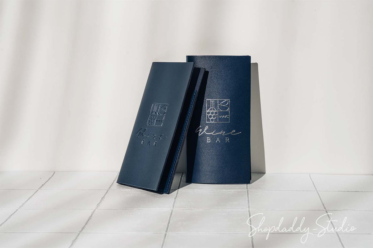 Modern Italian Leather Server Book for restaurant