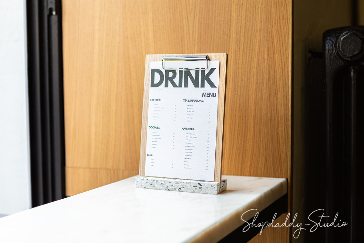 White Angled Plastic Base with Ash wood Laquer Board