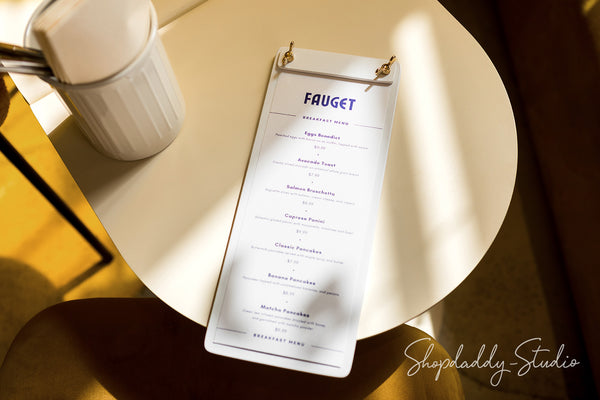Personalized Menu board with Metal Screws