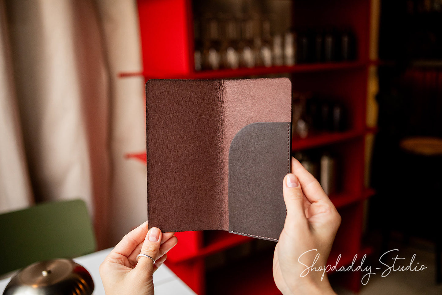 Personalized Rounded Check holder for cafe