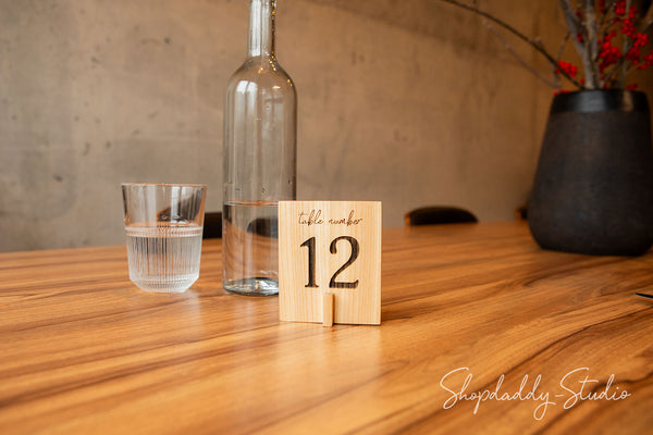Personalized Set Of Table Numbers With Qr Code for wedding