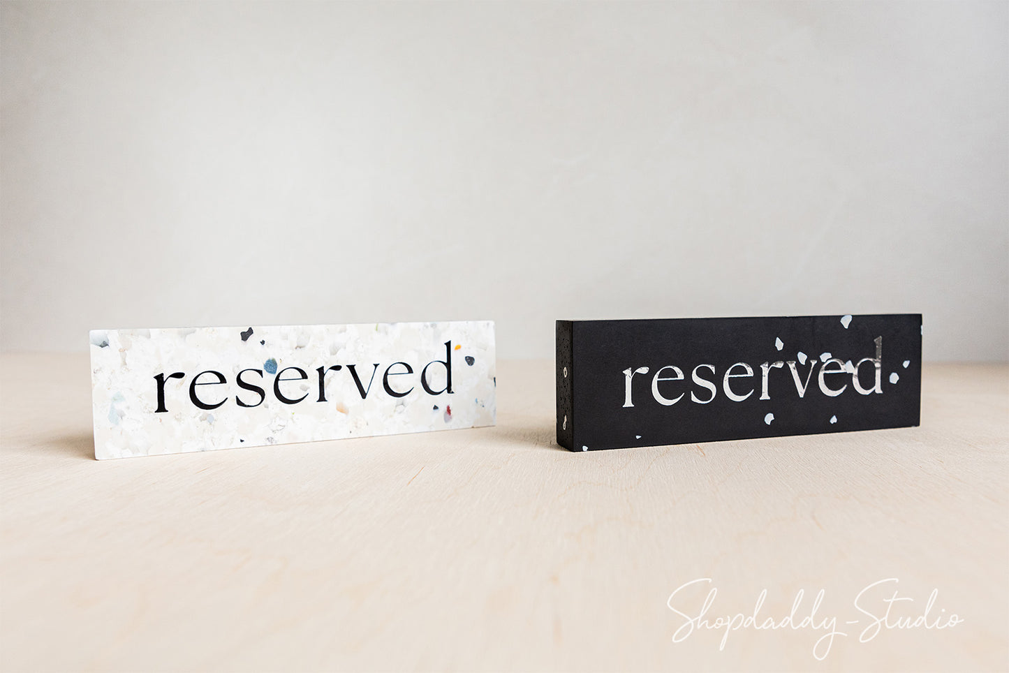 Plastic Reserved Sign