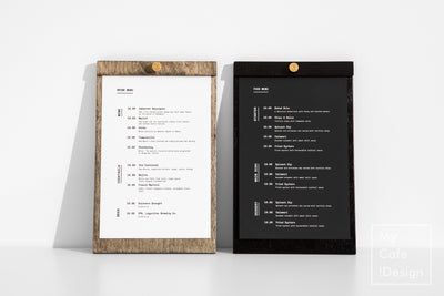 Plywood Menu Board with Brass Screw