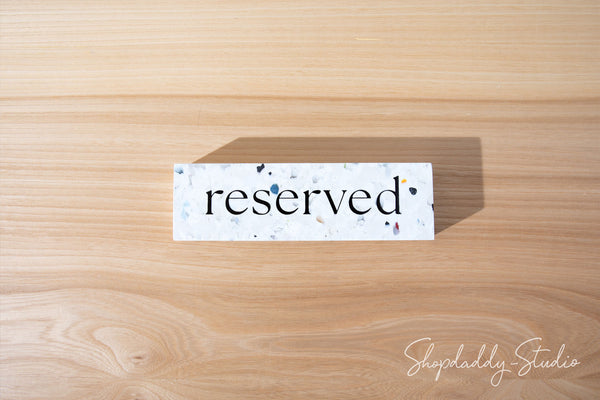 Portable Restaurant Reserved Sign For Table