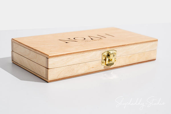Premium Lacquer Wooden Check Presenter Box