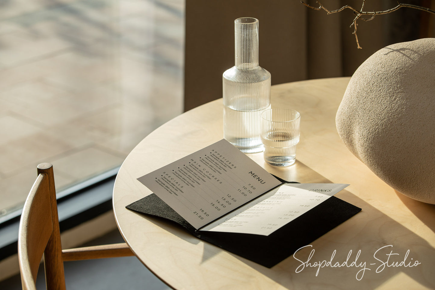 Premium Quality Custom Embossed leather Menu Holder