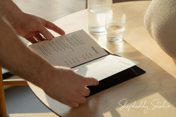 Premium Quality leather Menu Holder 
