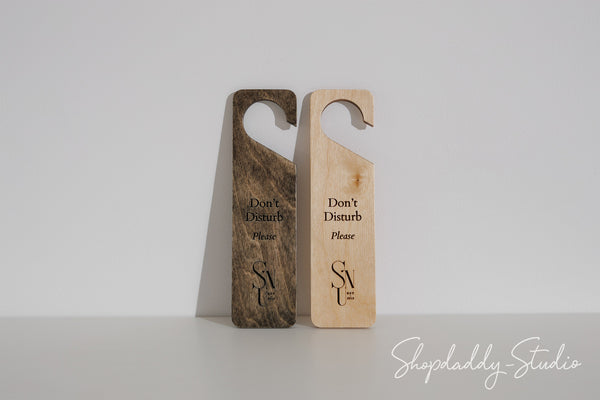 Premium Walnut Double-Sided Wooden Door Hanger