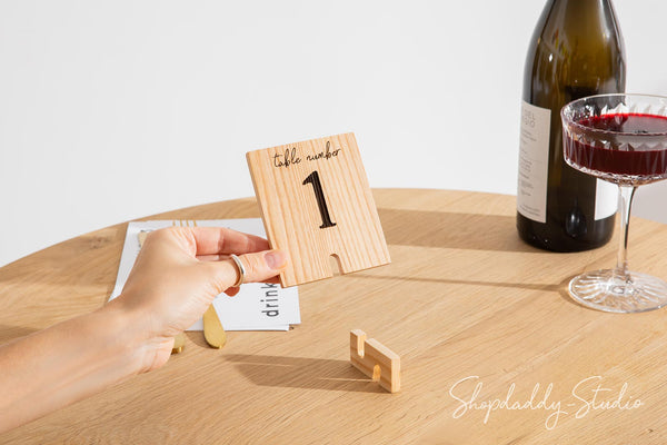 Set Of Table Numbers With Qr Code for cafe