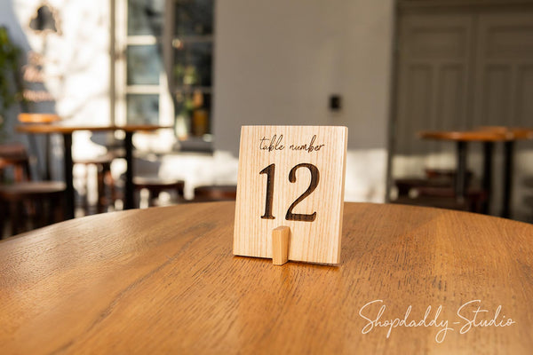Set Of Table Numbers With Qr Code for restaurant