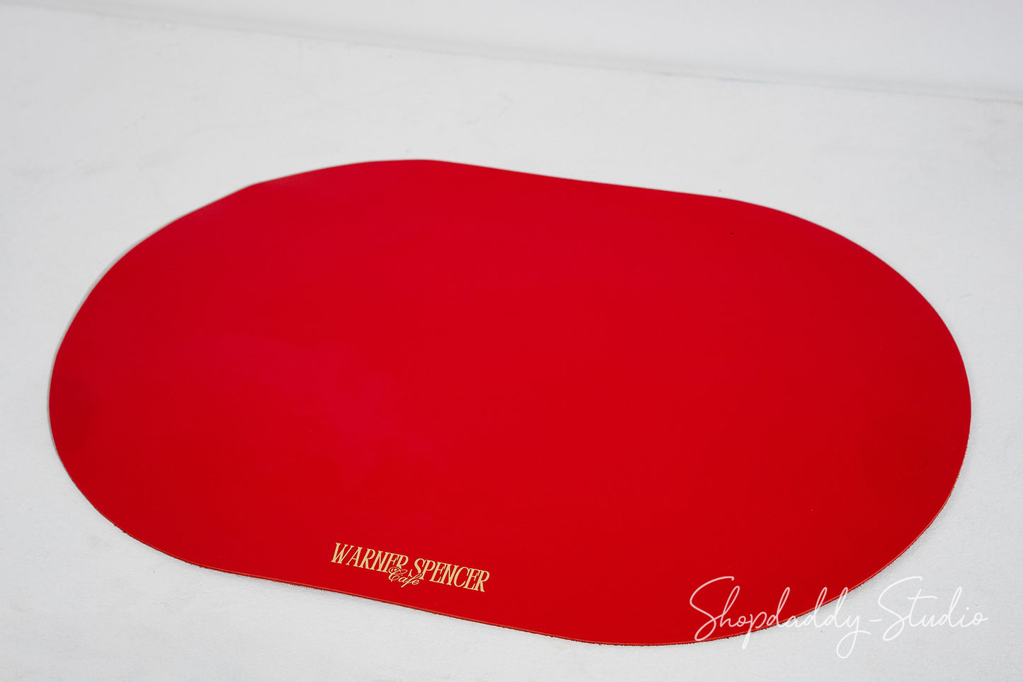 Stylish Leather Oval Table Dining Placemat for cafe