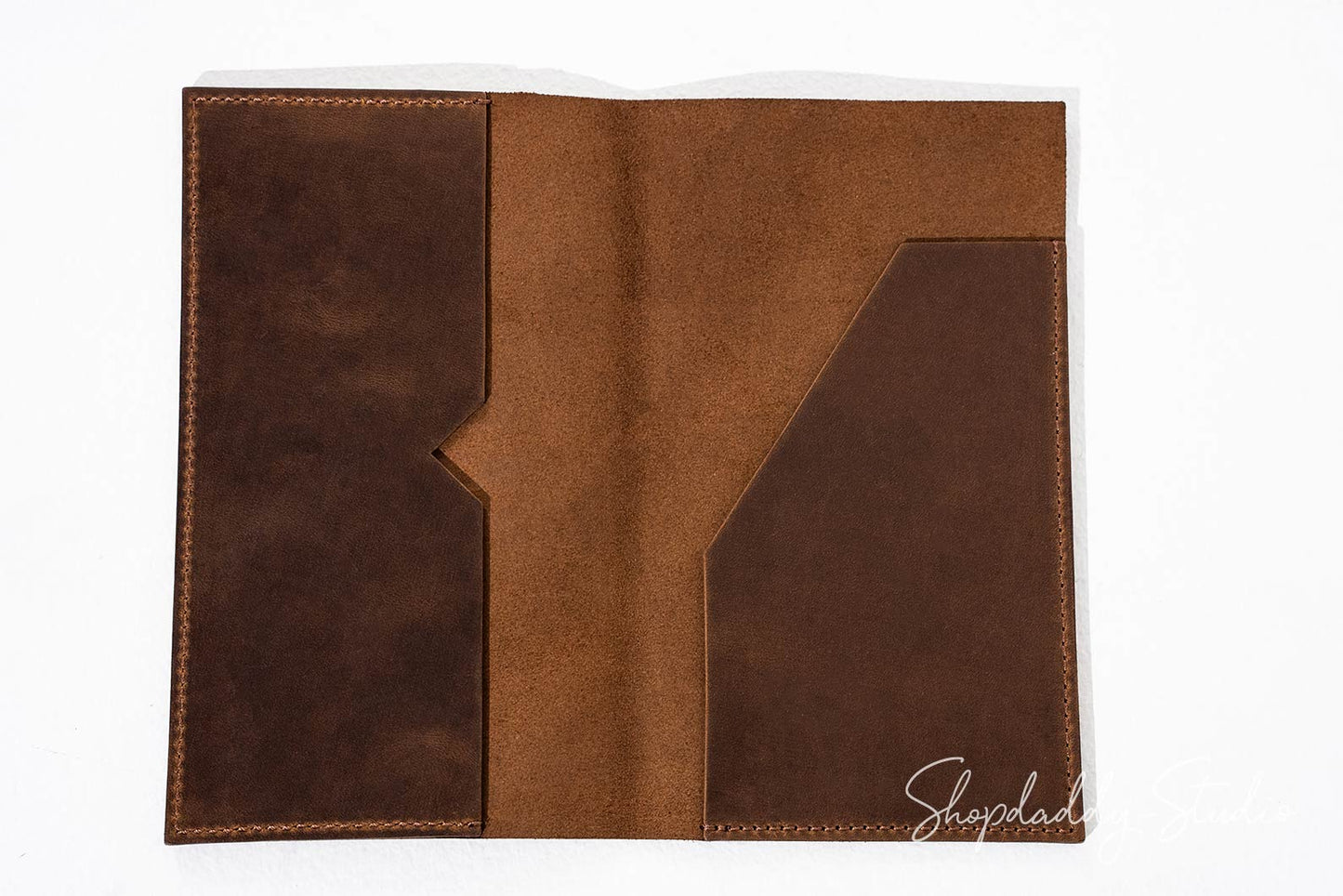 Stylish Leather server book with Two Pockets for cafe