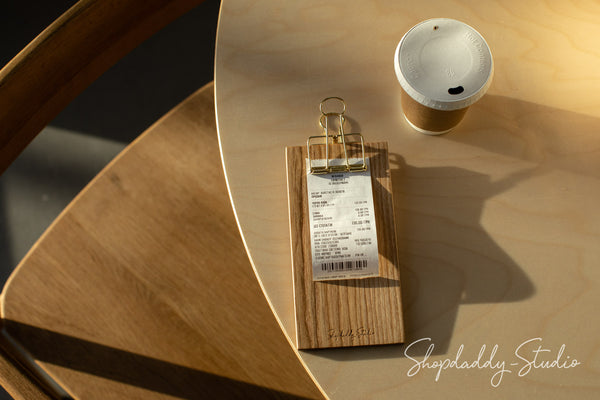 Stylish wood_Check_Presenter_for_cafe_bar