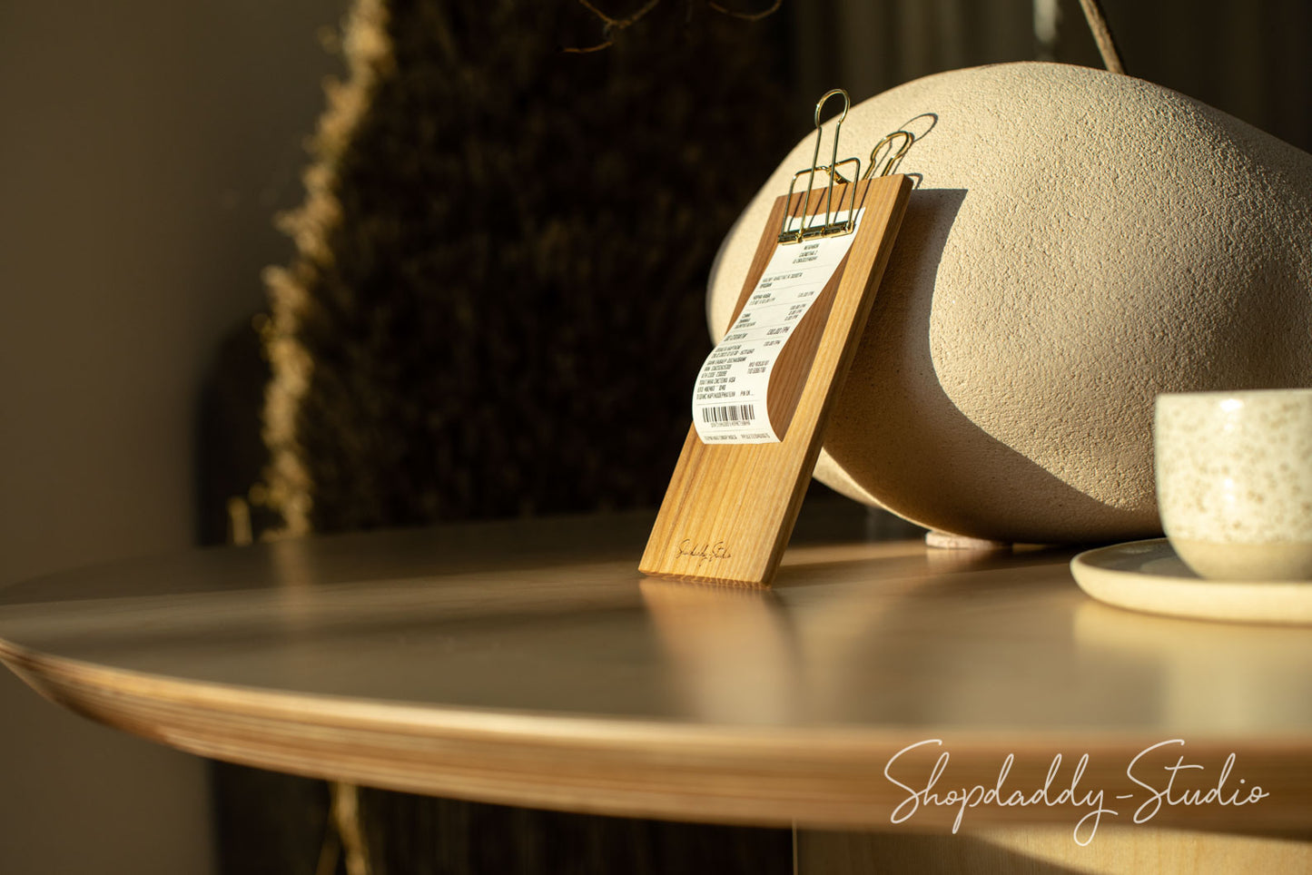 Stylish wooden _Check_Presenter_for_cafe_bar