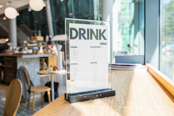 Table Top Display Stands Menu Holder