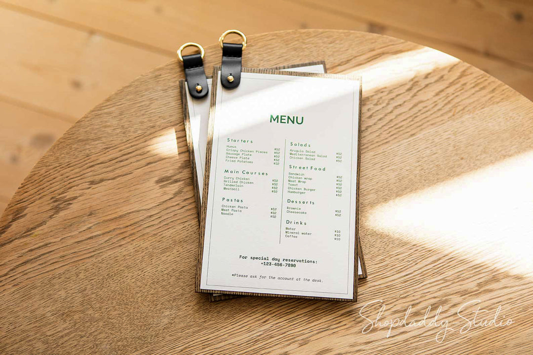 Ring menu holder clearance
