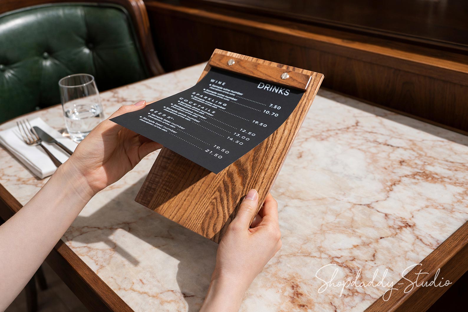 Walnut Wooden Menu Board – Shopdaddy-Studio