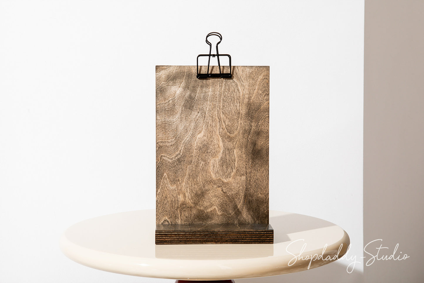 Wood Custom Menu Stand for Cocktail Menu