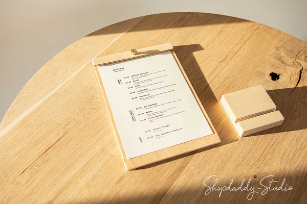 Wood Table Stand For Menu