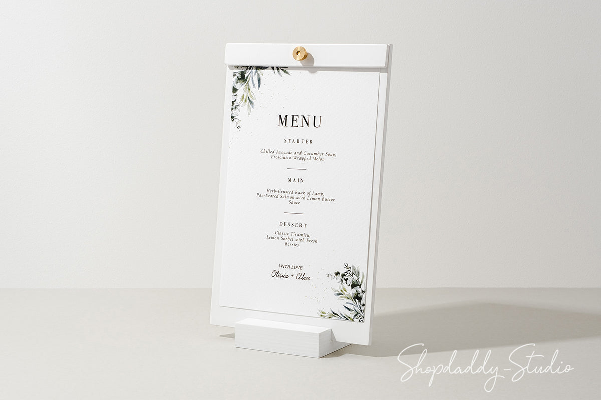 Wood Table Top Stand For Wedding Drink Menu