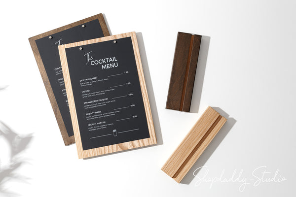 Wooden Angled Table Stand with Magnets Table Stand for Menu
