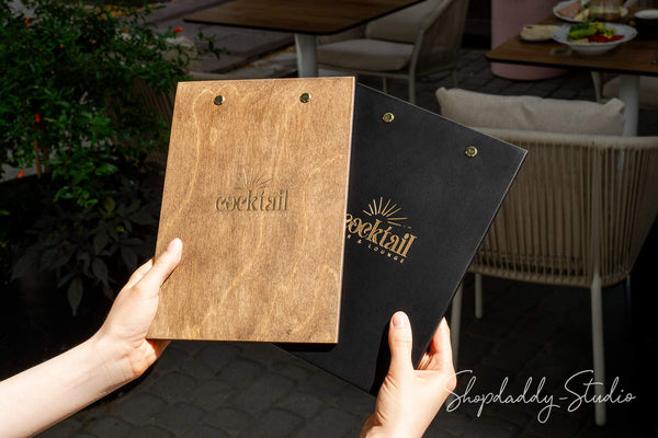 Wooden Menu Board for Cafe