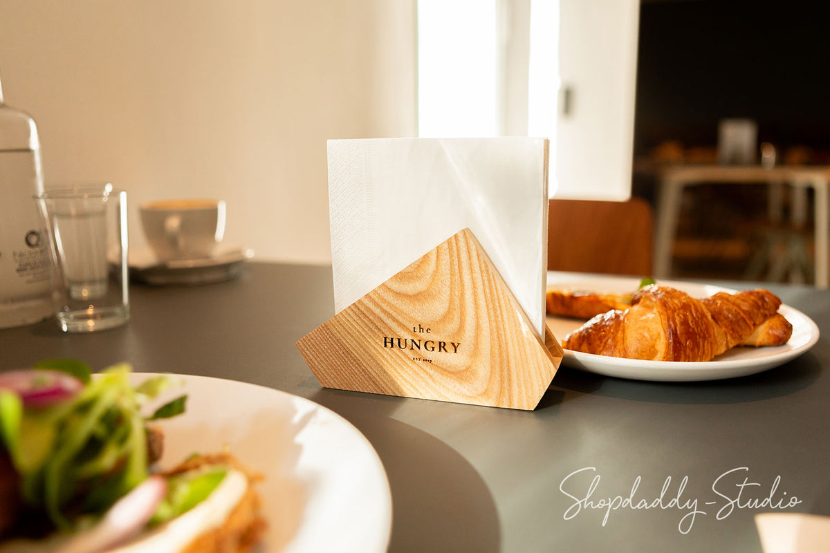 Wooden Napkin Holder for cafe