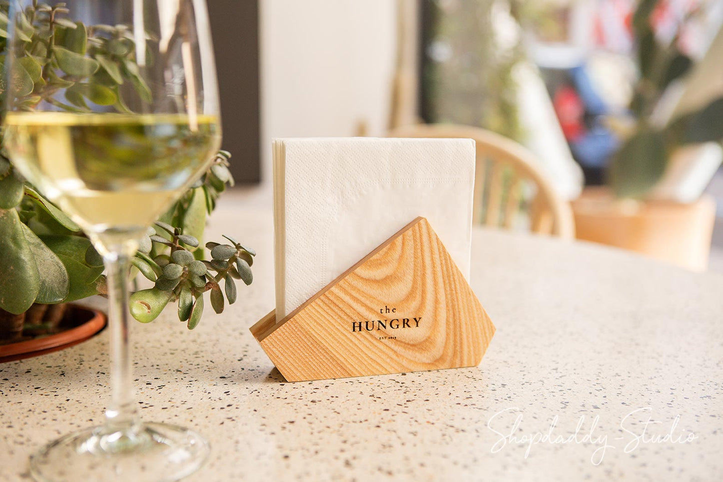 Wooden Napkin Holder for restaurant