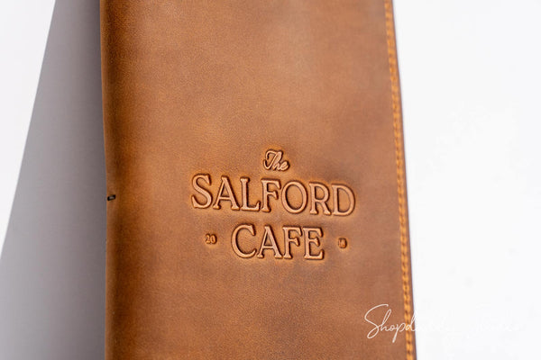 Rusty Leather Server Book with Pen Loop for Waitstaff