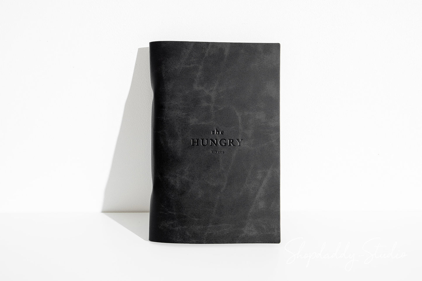 Durable leather menu holder designed for busy hospitality settings