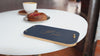 Dark Blue Leather / Ashwood Check Presenter