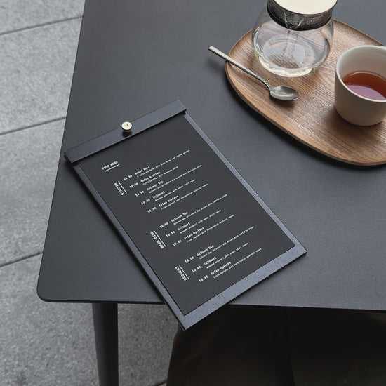 Plywood Menu Board with Brass Screw